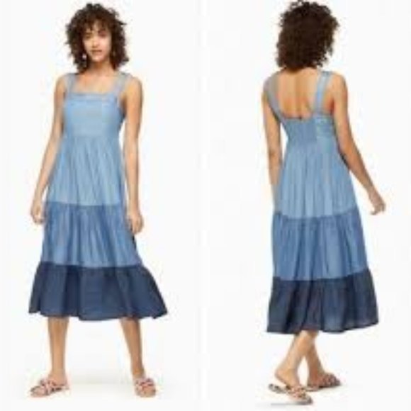 Kate Spade NY Broome Street Chambray Patio Dress - Picture 2 of 5
